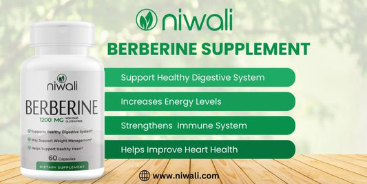 Niwali Berberine Supplements for Blood Sugar & Metabolism 2025