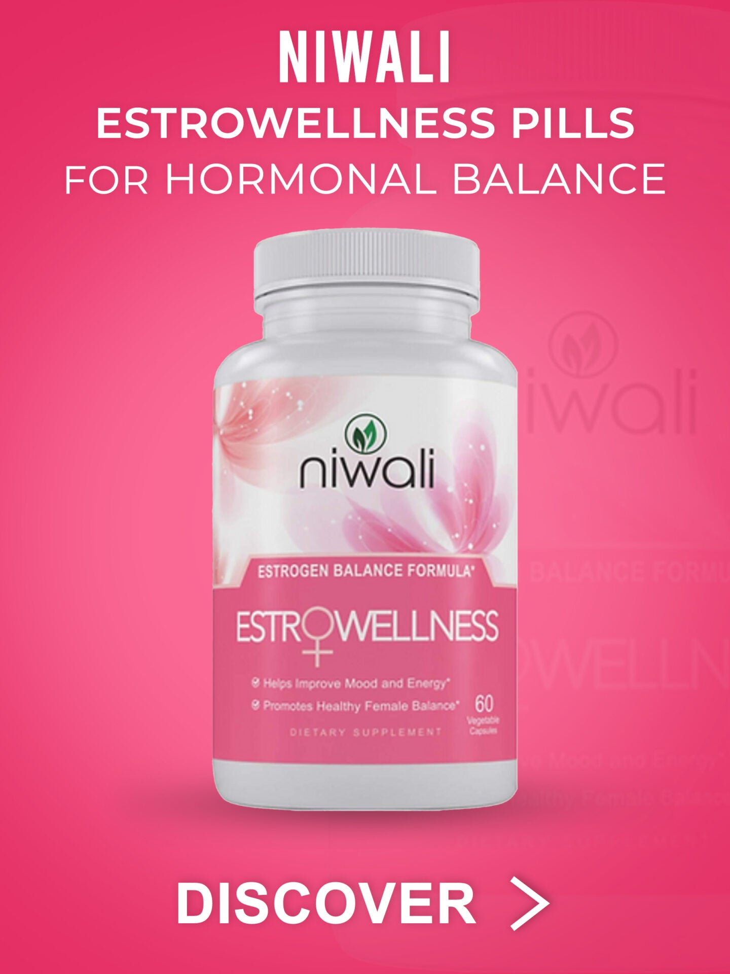 Niwali EstroWellness Pills for Hormonal Balance & Menopause Relief for Women