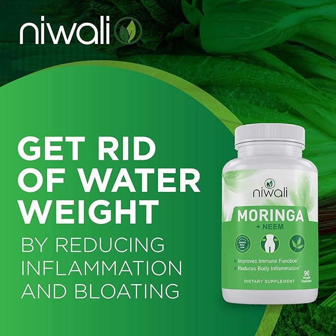 Niwali Moringa Oleifera + Neem Leaf Nutritional Supplement