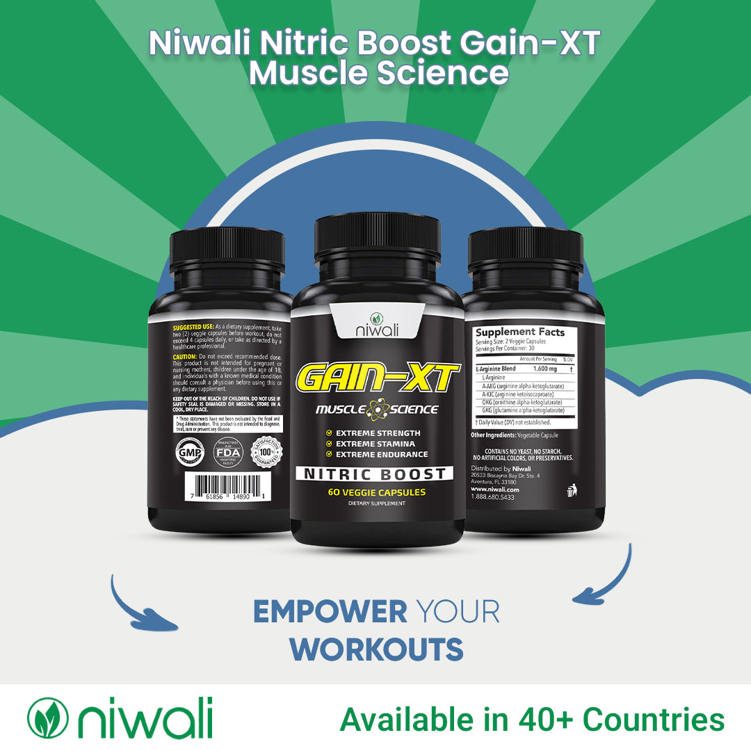 Niwali Nitric Boost Gain-XT Muscle Science