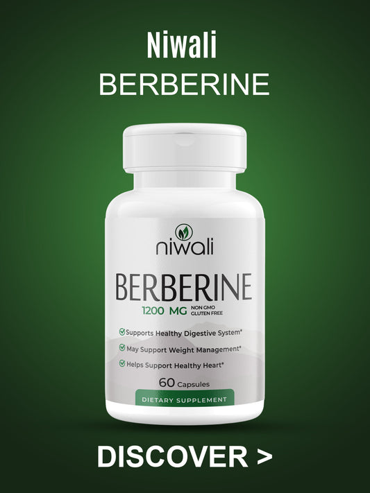 Niwali Berberine Supplement | Berberine HCI Root Supplements Pills |