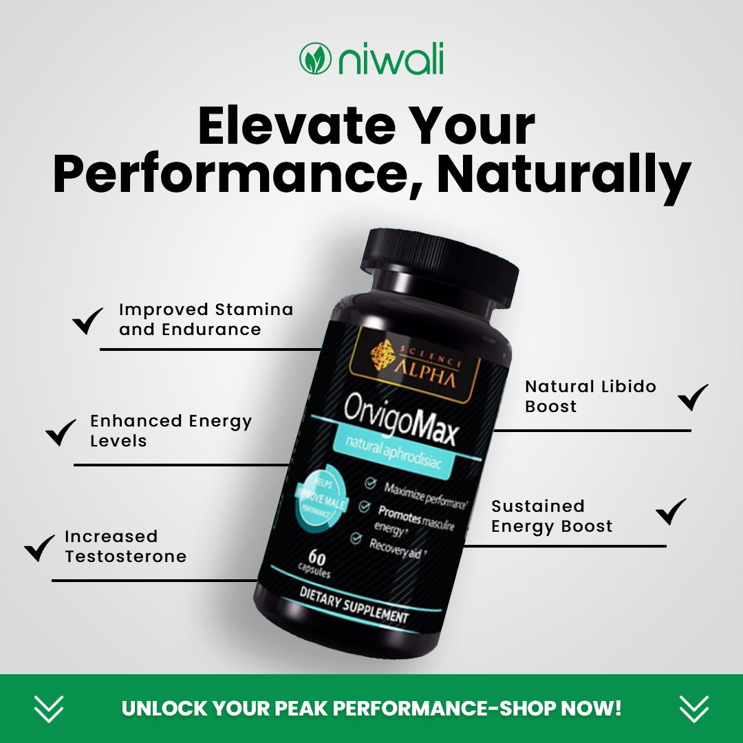 Niwali All Natural Testosterone Booster Orvigo Max by Science of Alpha